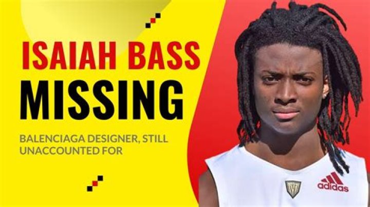 Latest Update On Missing Isaiah Bass And The Ongoing Investigation