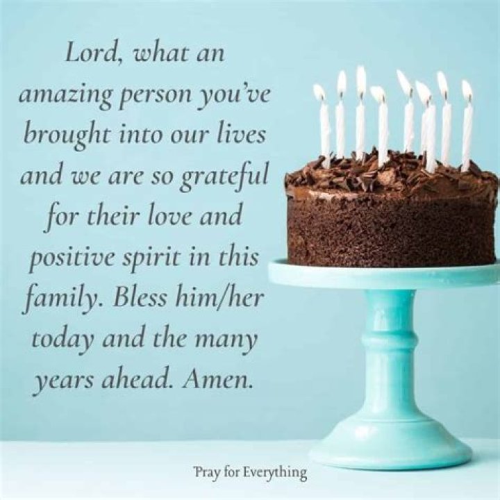 Prayer For Birthday Blessing
