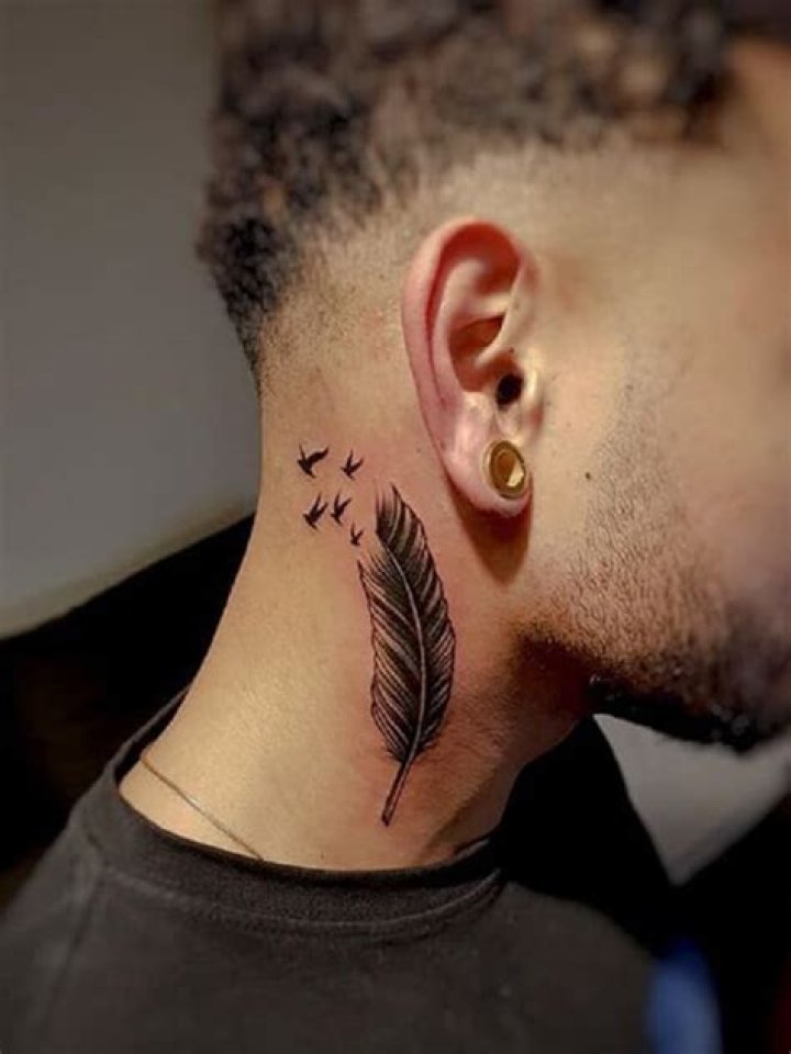 Best Simple Side Neck Tattoos For Men